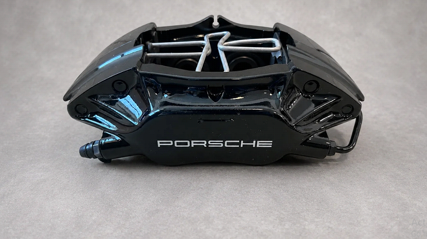 Porsche Black Brake Caliper